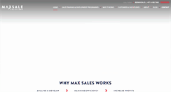 Desktop Screenshot of maxsalesolutions.com